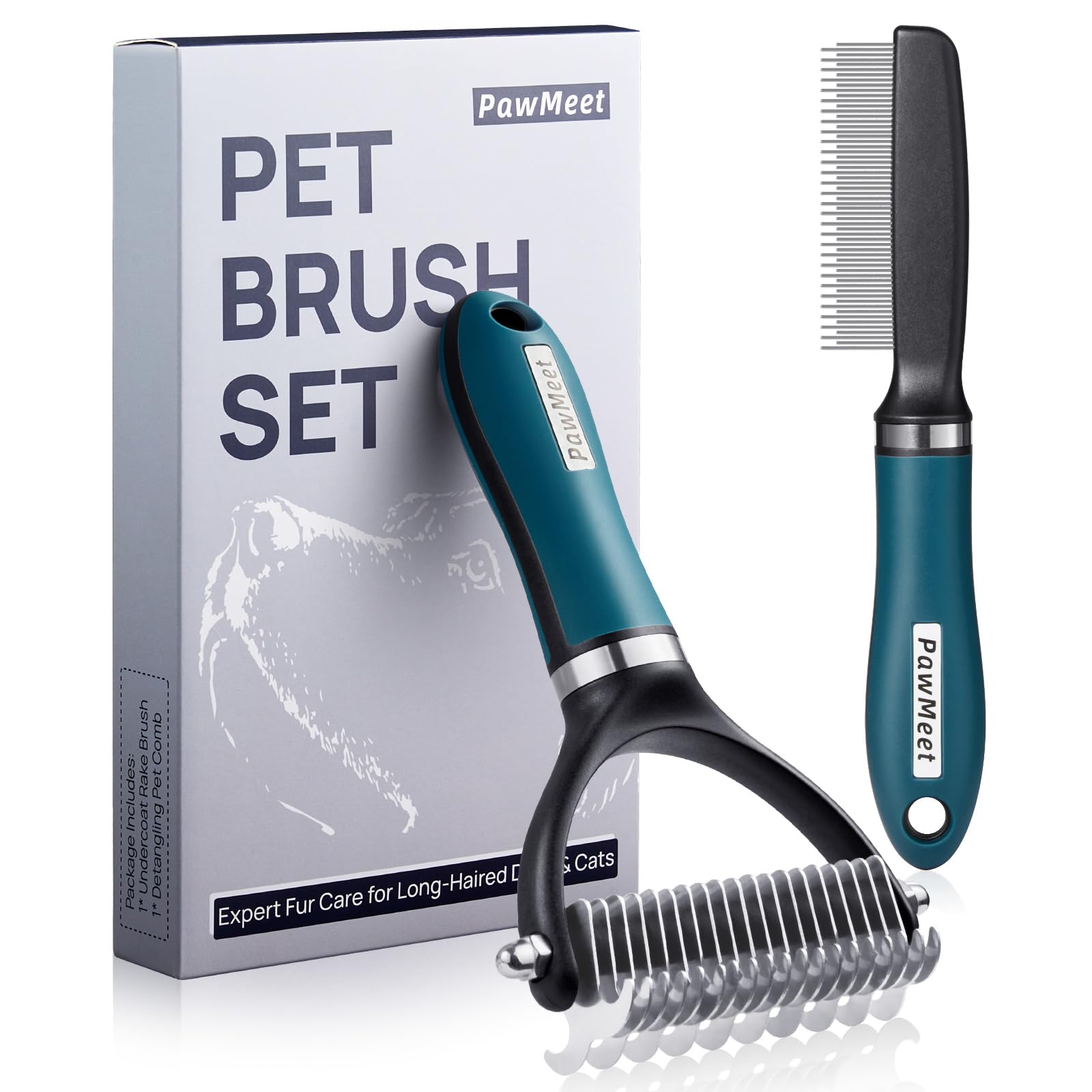 Deshedding Dog Brush & Comb