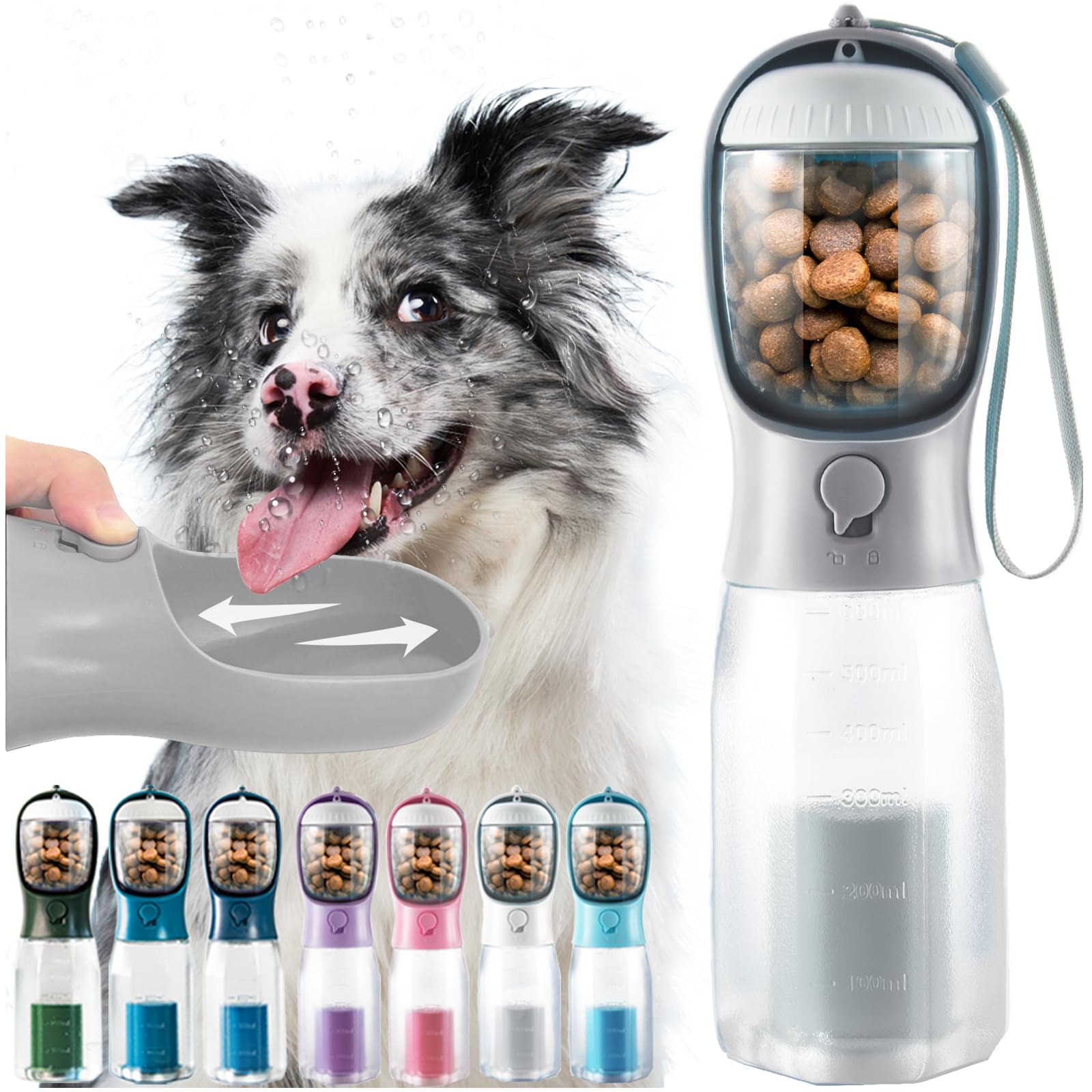 3-in-1 Dog Travel Water Bottle