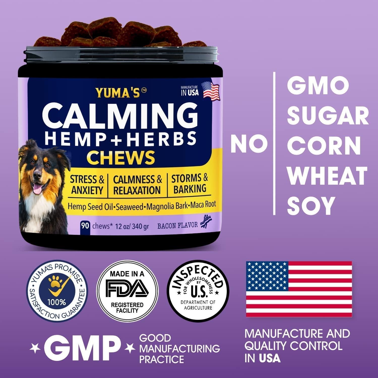 Hemp Calming Chews for Dogs